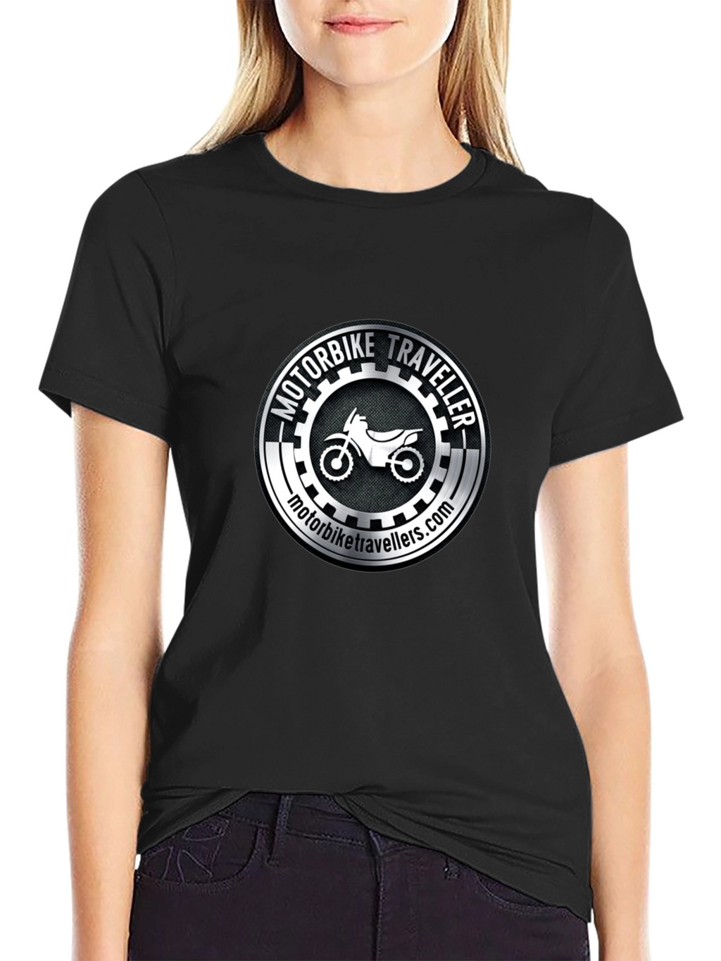 Motorbike Traveller Black T-Shirt