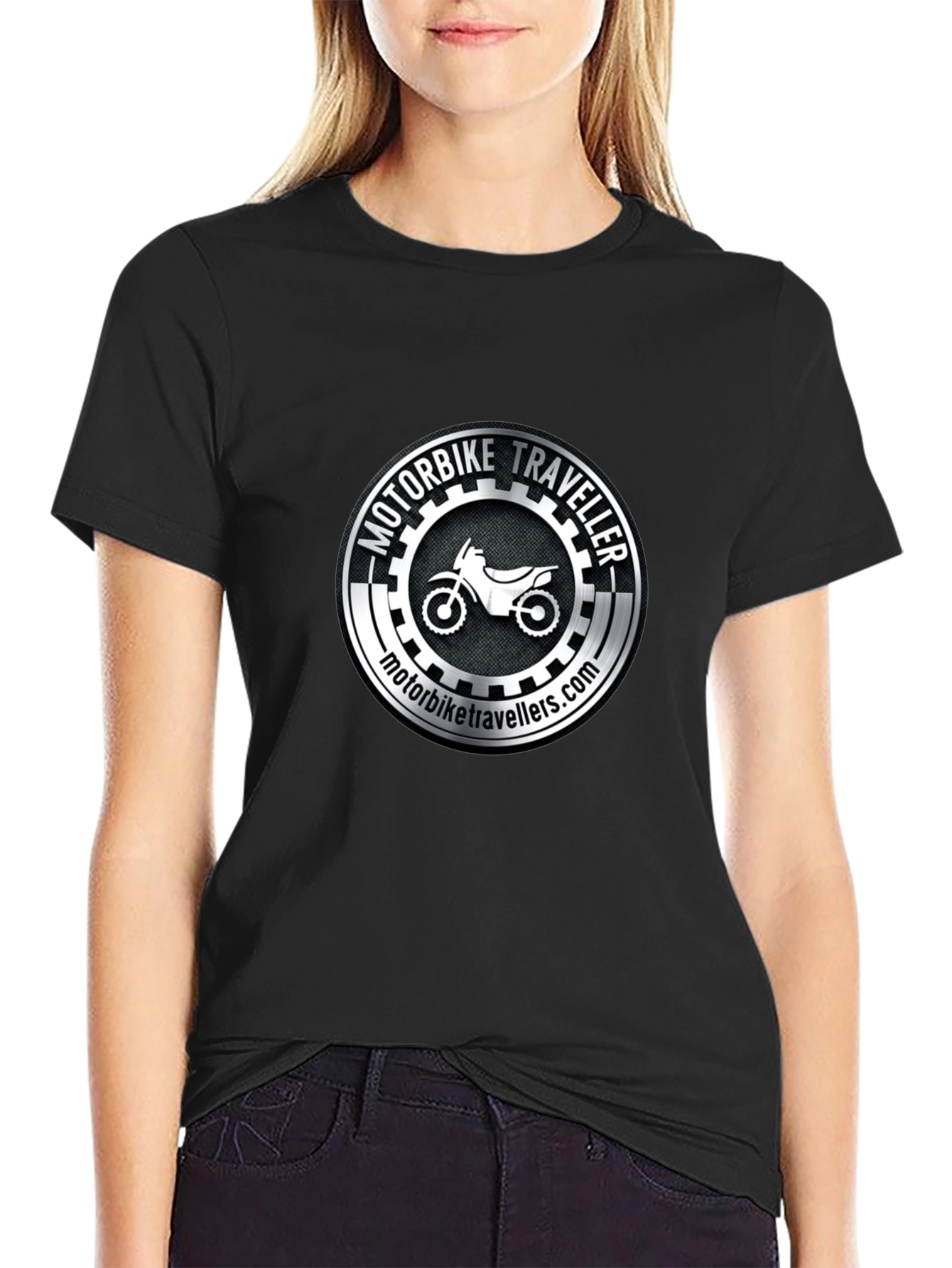 Motorbike Traveller Black T-Shirt