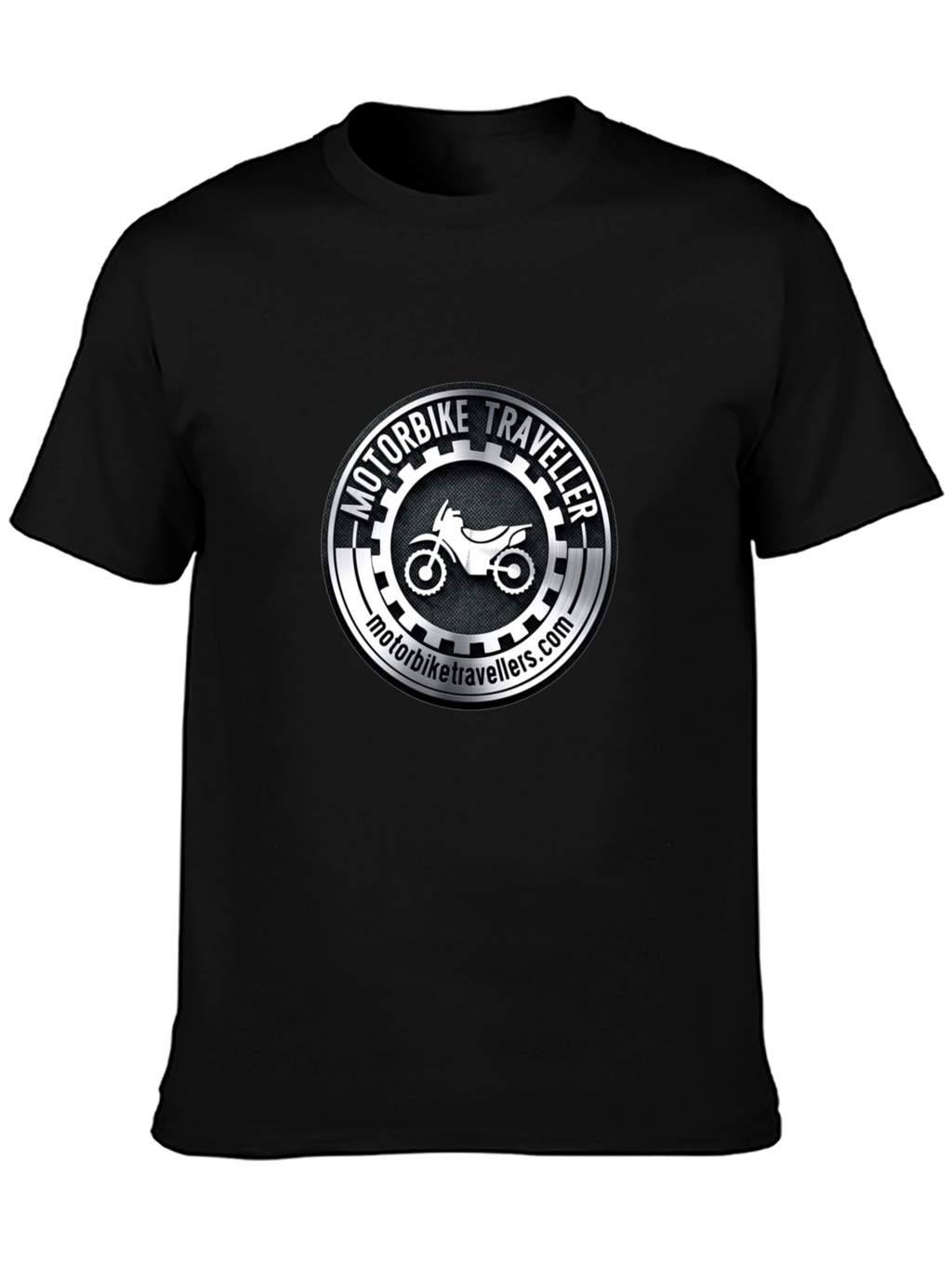 Motorbike Traveller Black T-Shirt