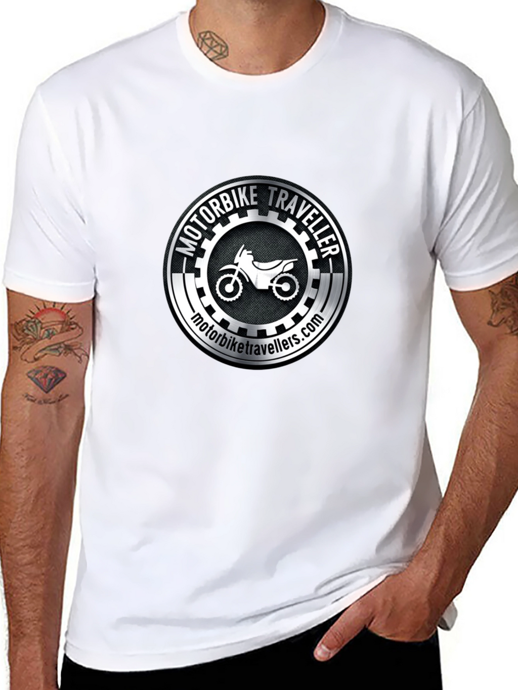 Motorbike Traveller Black T-Shirt