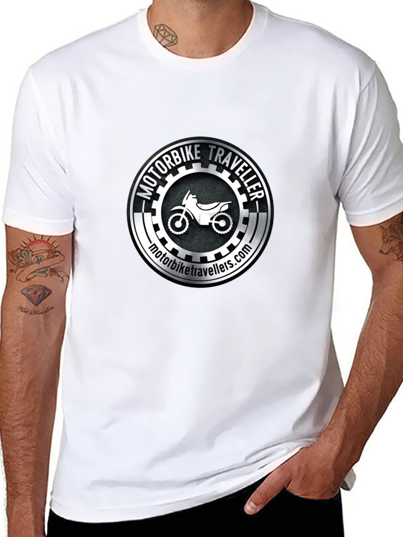 Motorbike Traveller Black T-Shirt