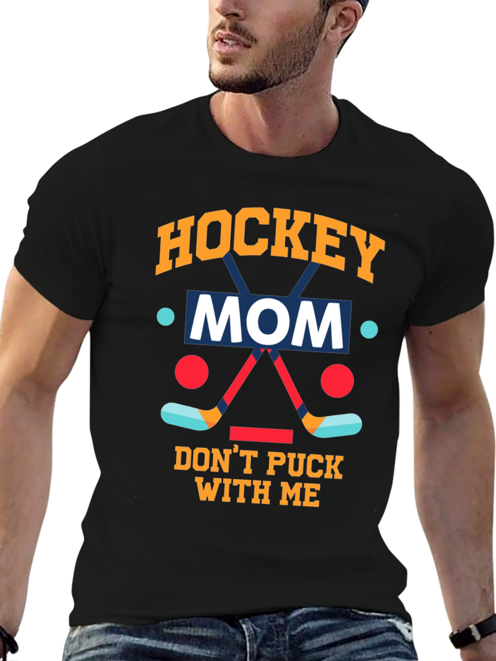 Hockey Mom Graphic T-Shirt