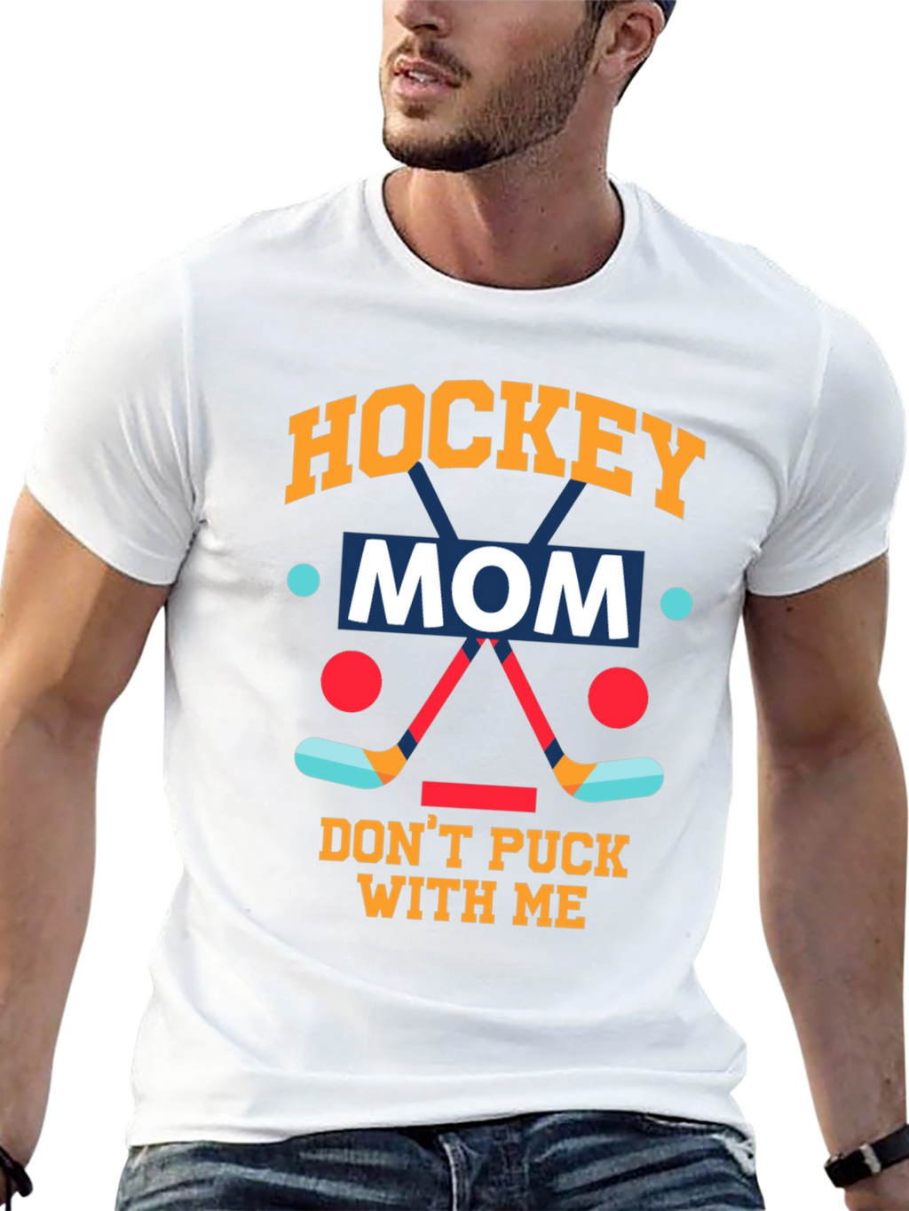 Hockey Mom Graphic T-Shirt