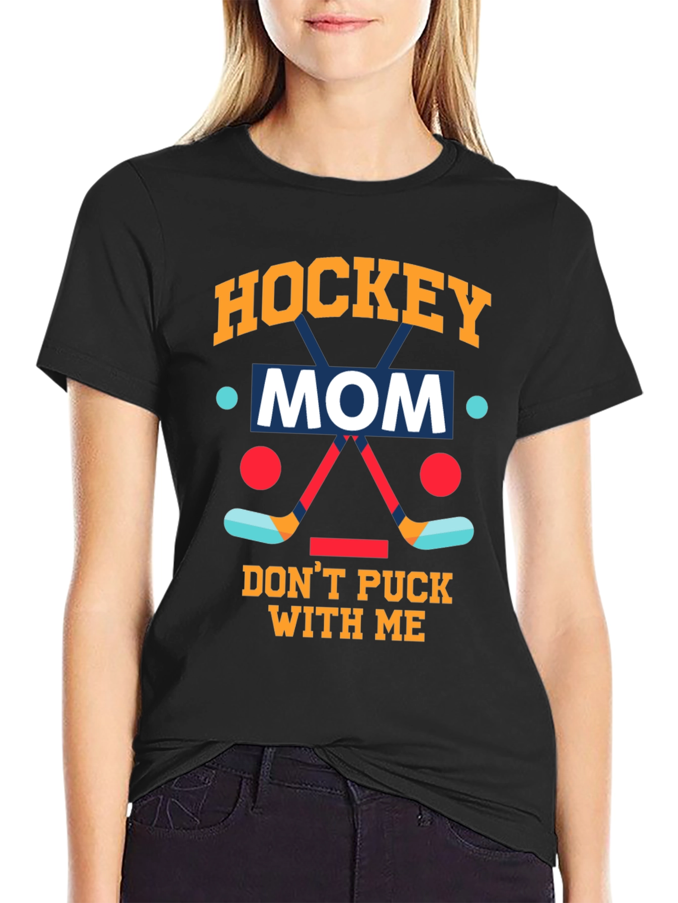 Hockey Mom Graphic T-Shirt