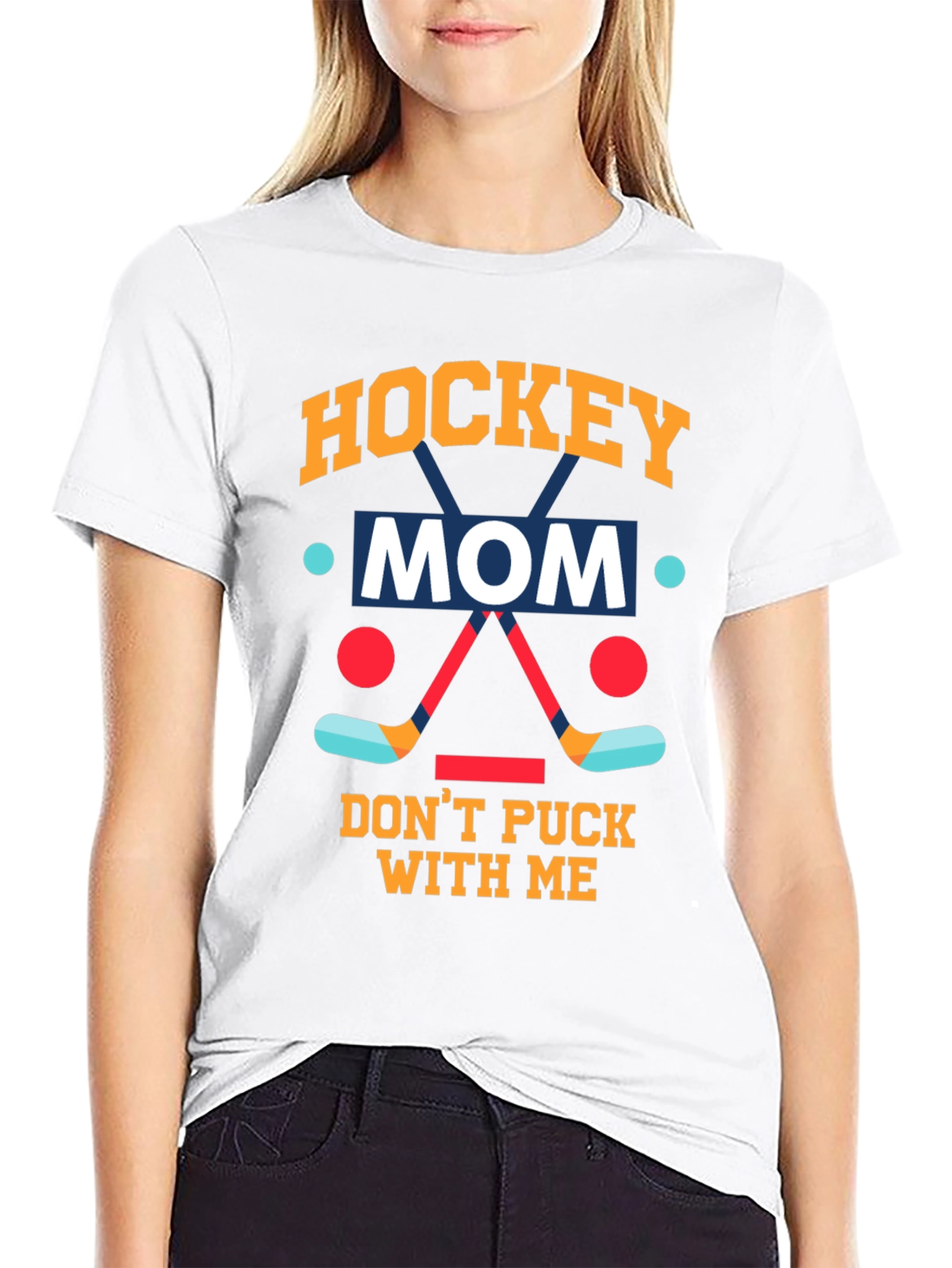 Hockey Mom Graphic T-Shirt