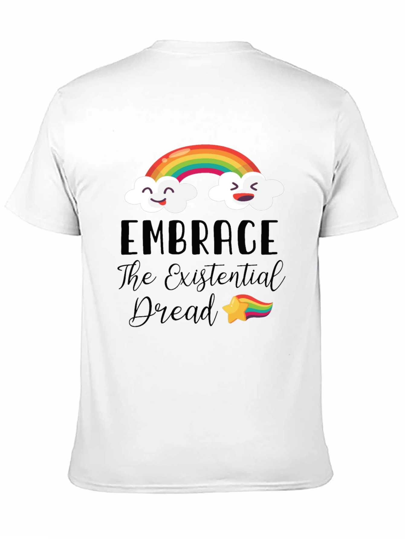 Embrace The Existential Dread Rainbow T-Shirt