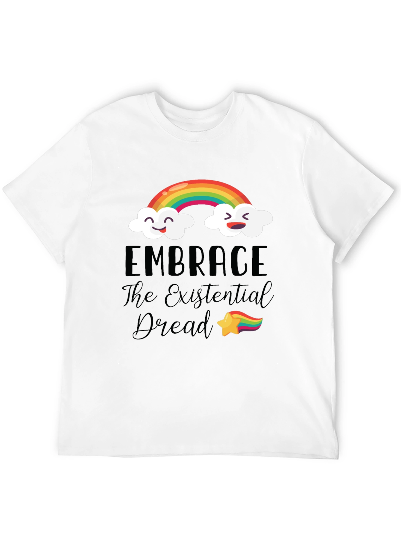 Embrace The Existential Dread Rainbow T-Shirt