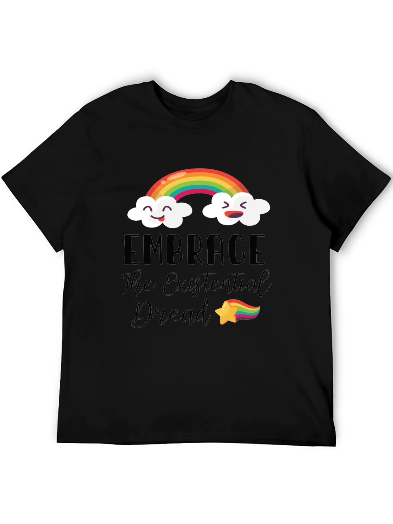Embrace The Existential Dread Rainbow T-Shirt