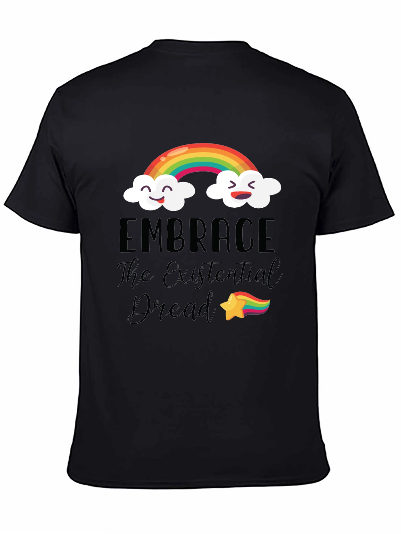 Embrace The Existential Dread Rainbow T-Shirt