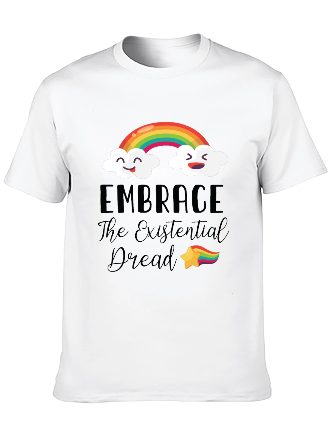 Embrace The Existential Dread Rainbow T-Shirt