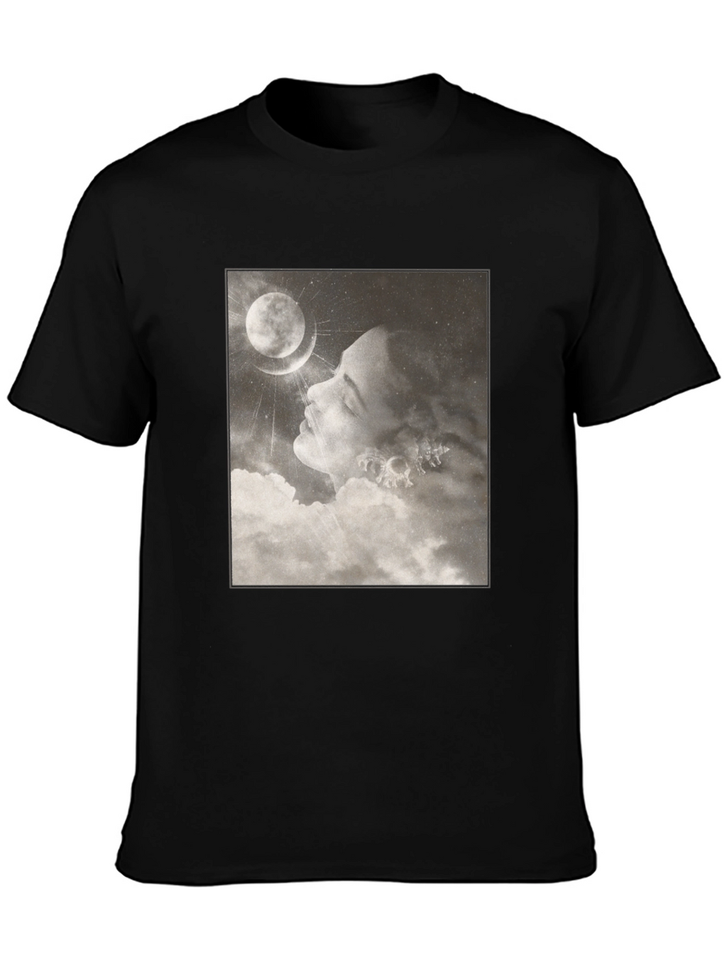Moonlit Dream T-Shirt - Black Graphic Tee