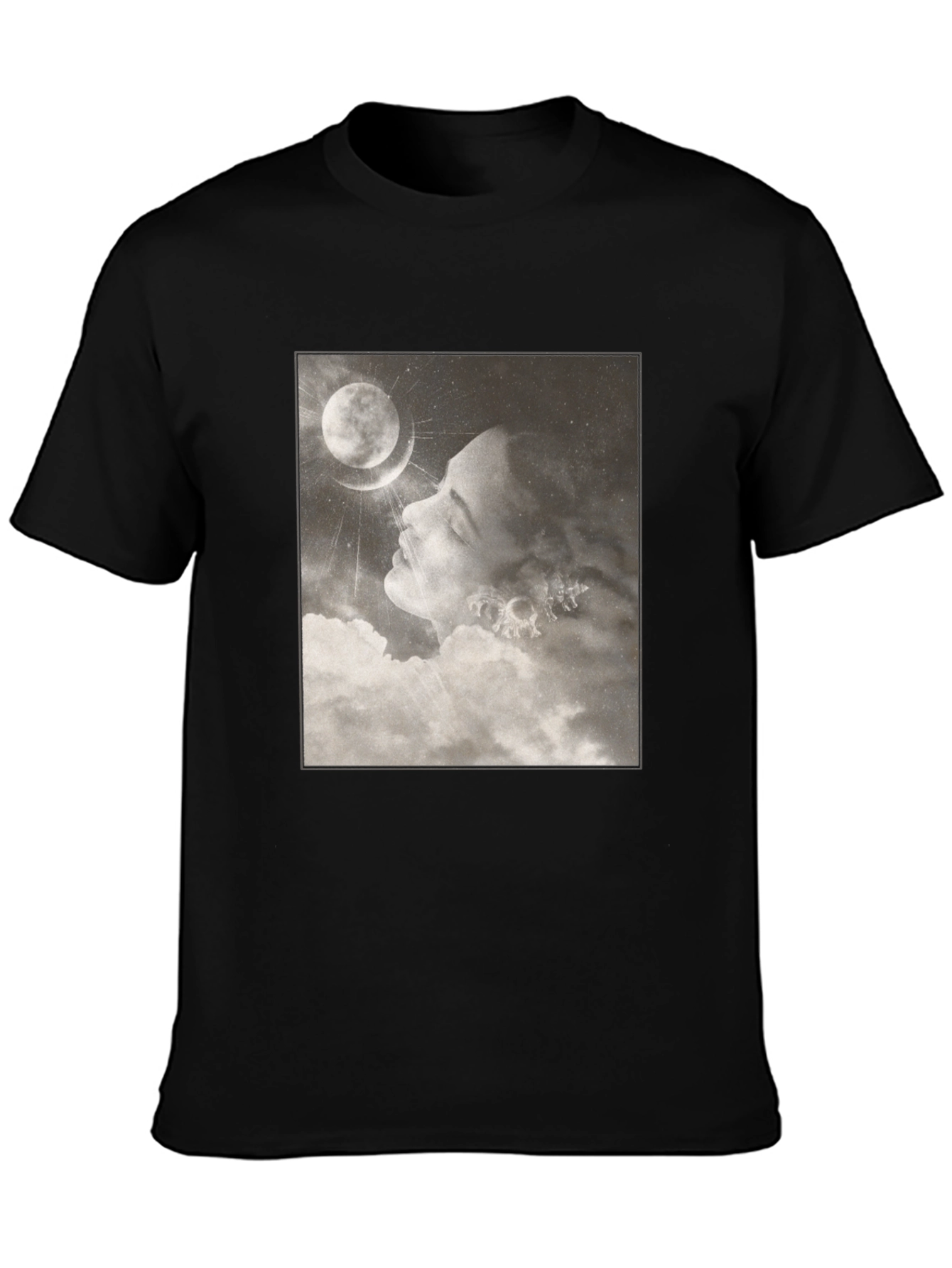Moonlit Dream T-Shirt - Black Graphic Tee