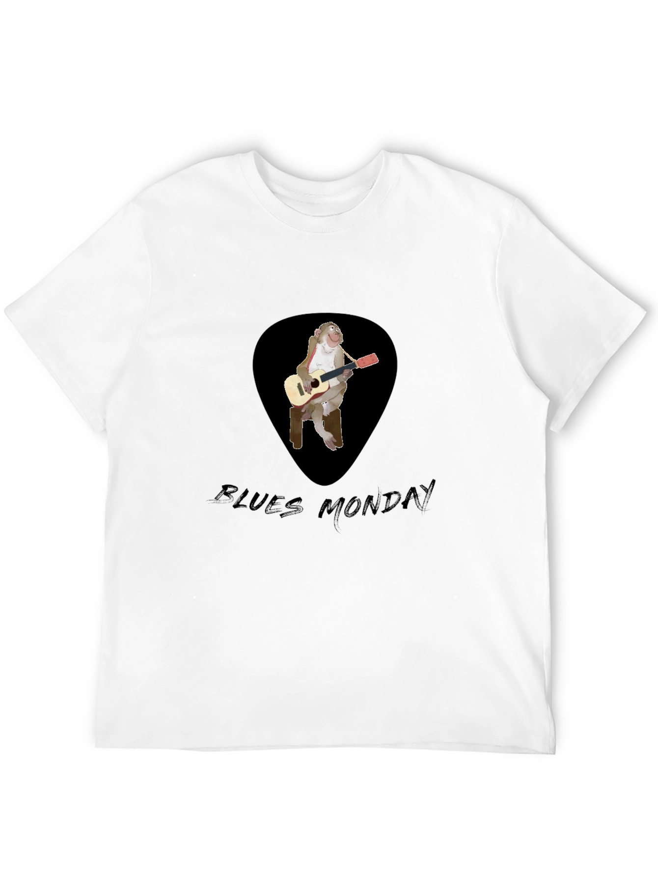 Blues Monkey Guitarist Black T-Shirt