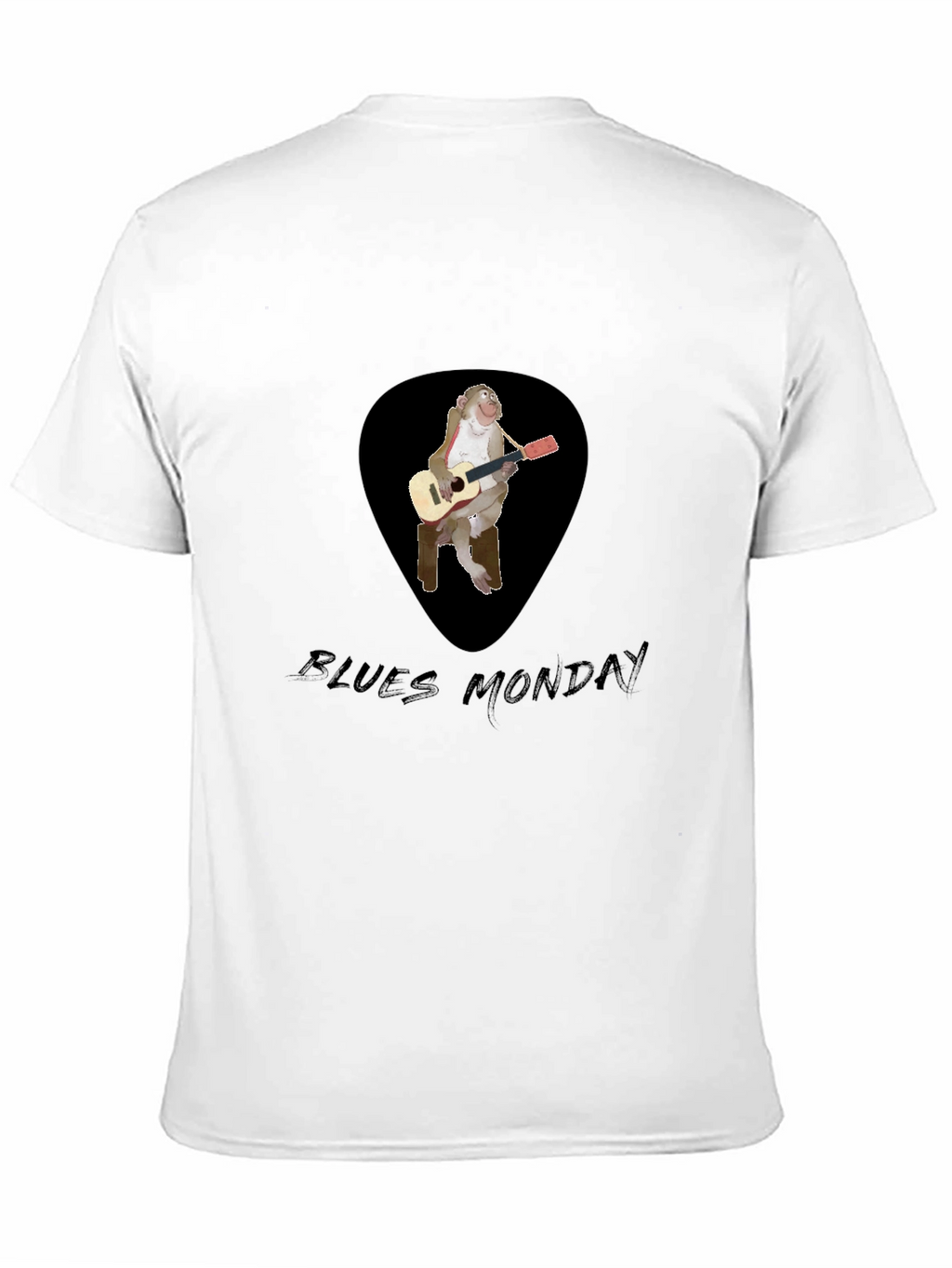 Blues Monkey Guitarist Black T-Shirt