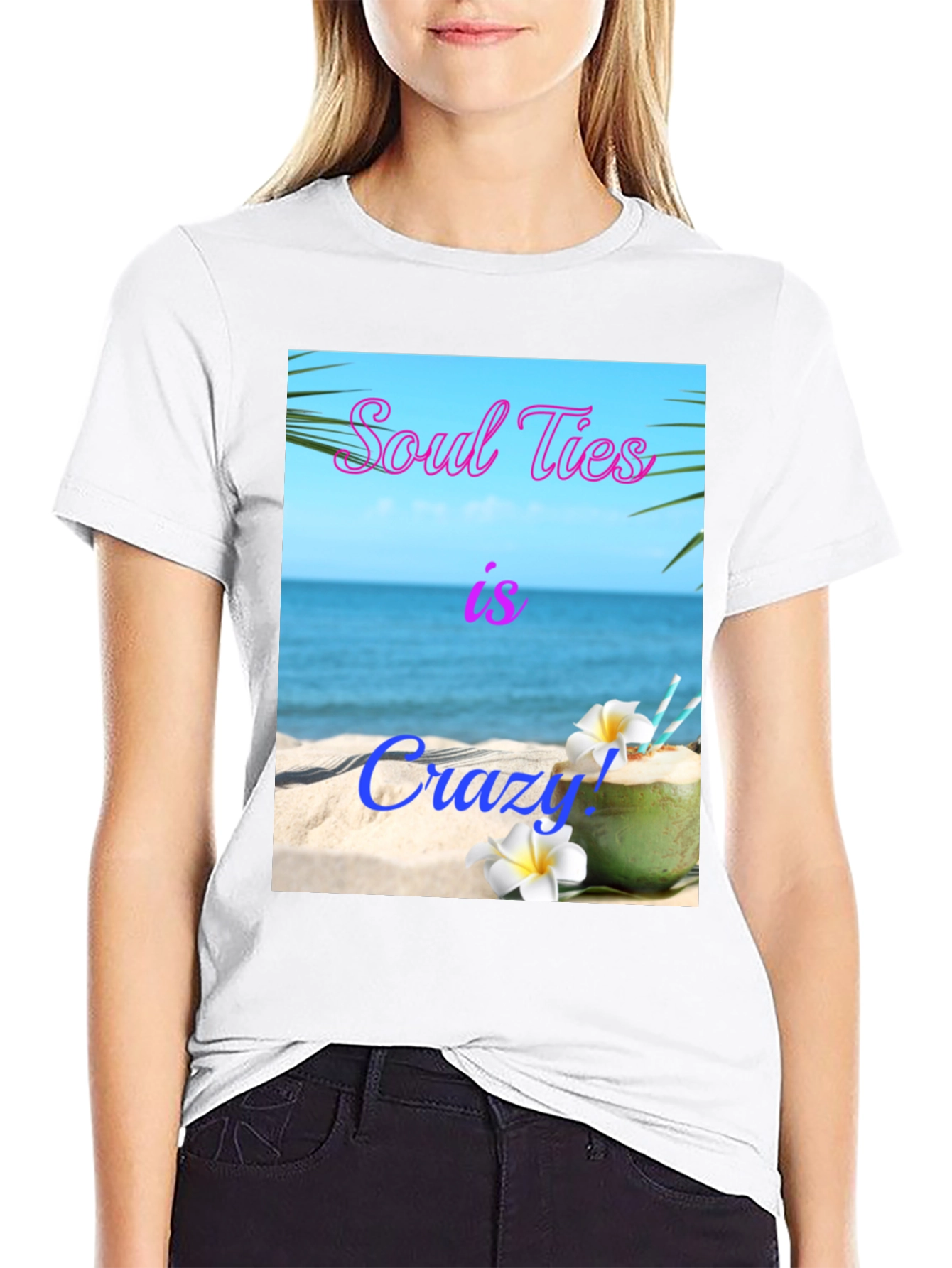 Soul Ties Is Crazy! Beach T-Shirt
