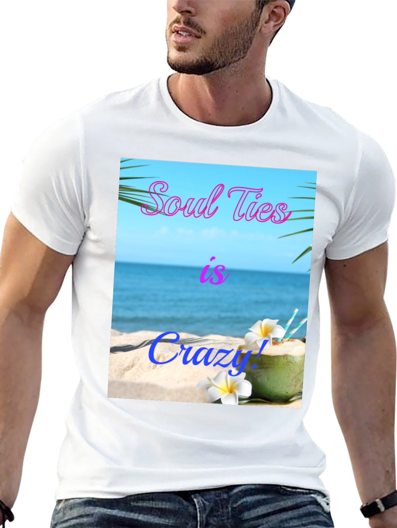 Soul Ties Is Crazy! Beach T-Shirt