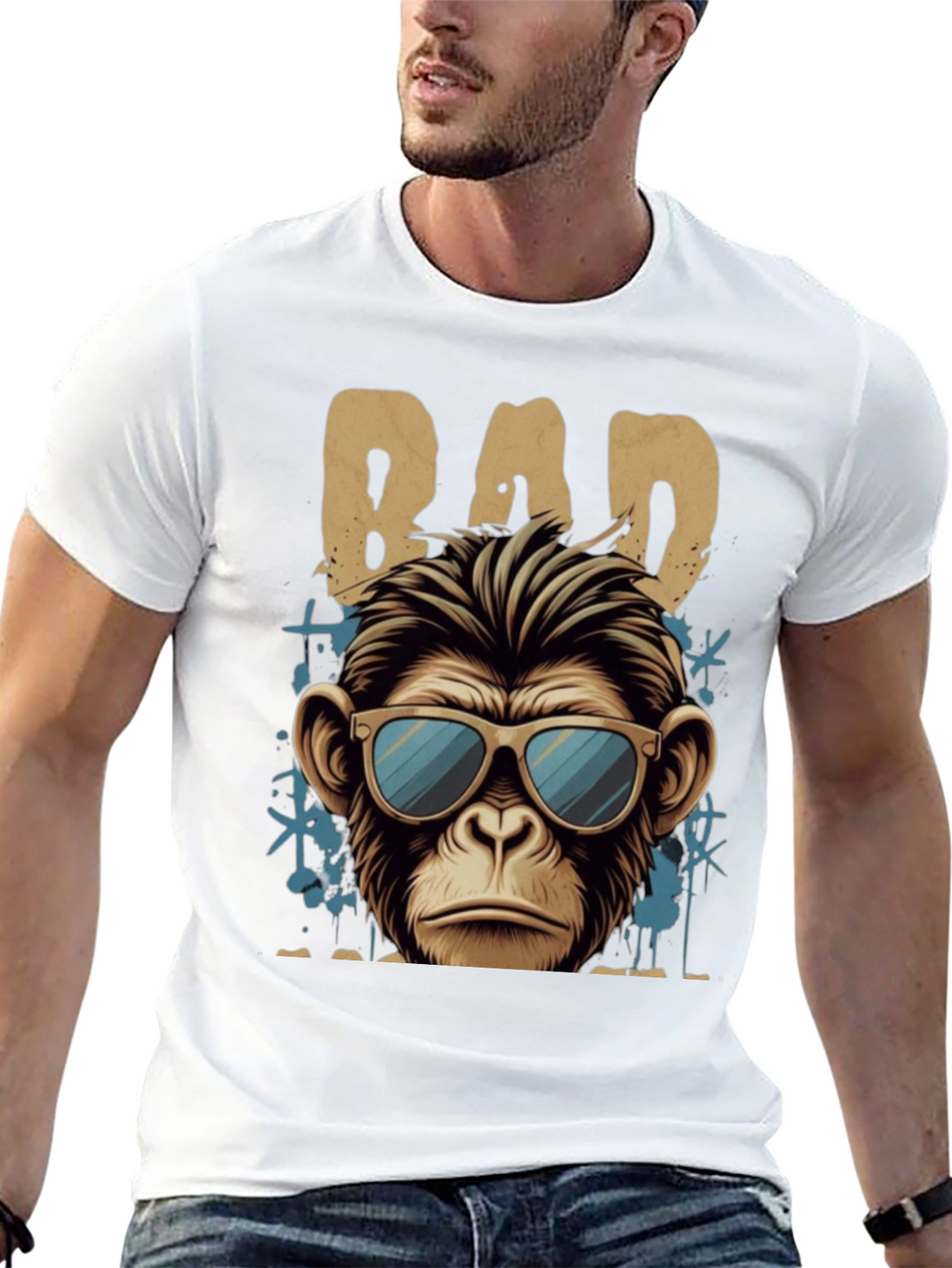 Bad Monkey Graphic T-Shirt - Cool Casual Wear