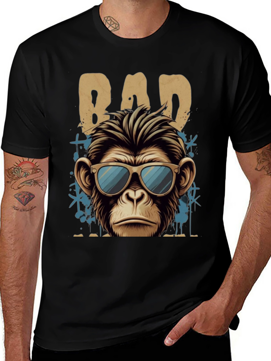 Bad Monkey Graphic T-Shirt - Cool Casual Wear
