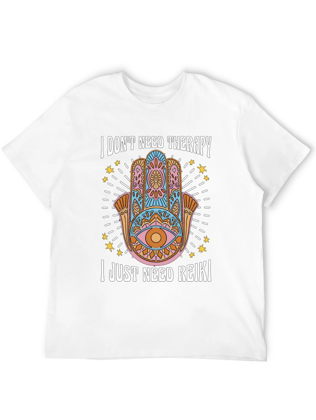 Reiki Therapy Graphic T-Shirt - Spiritual Wellness Tee