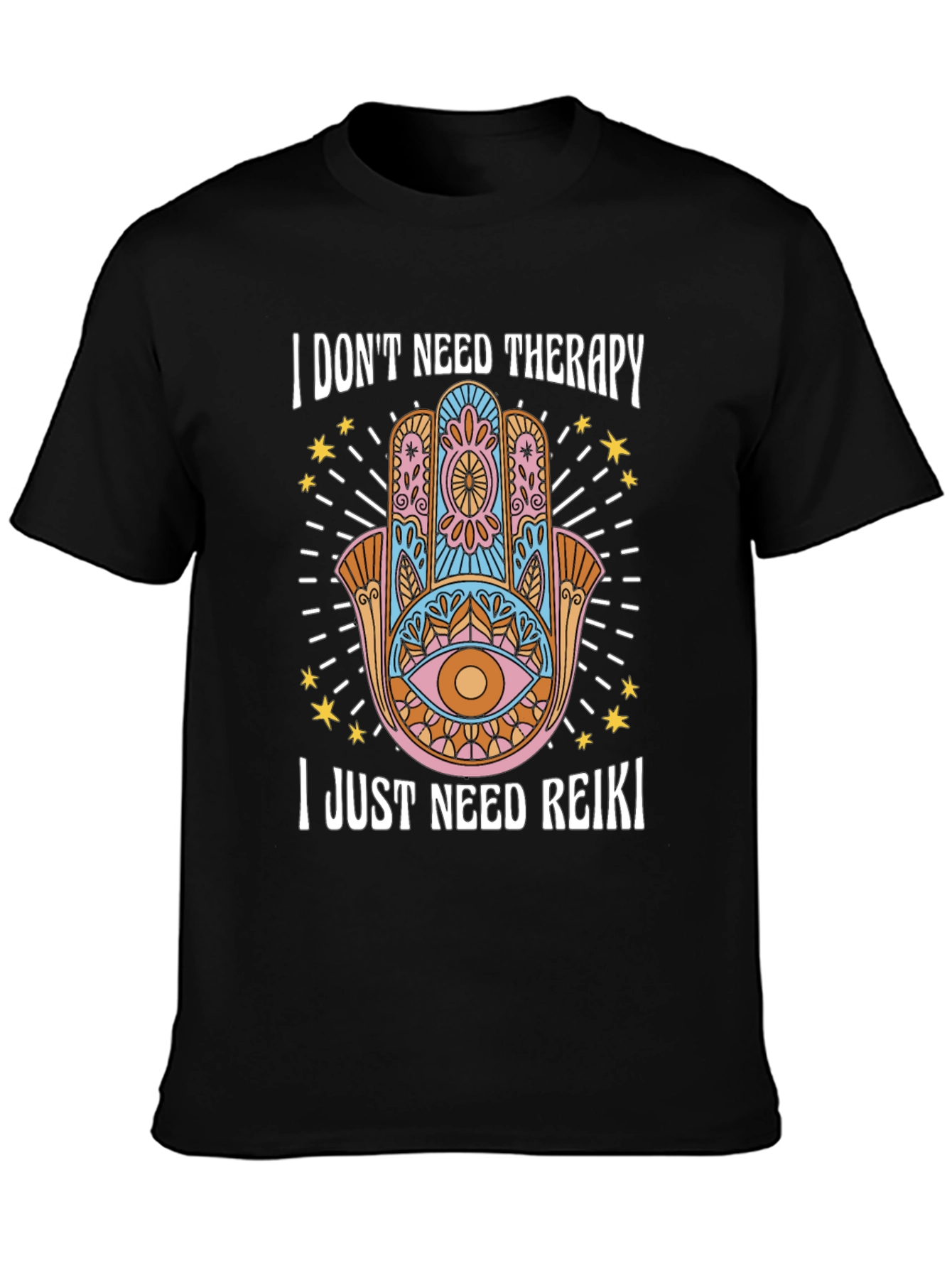 Reiki Therapy Graphic T-Shirt - Spiritual Wellness Tee