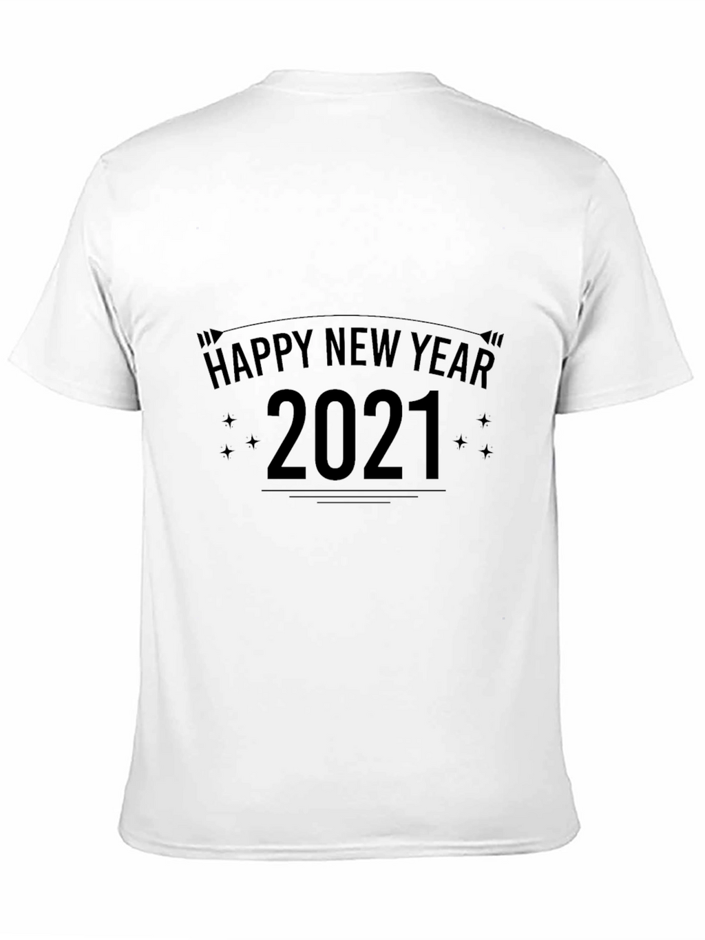 Happy New Year 2021 Graphic Tee - Black