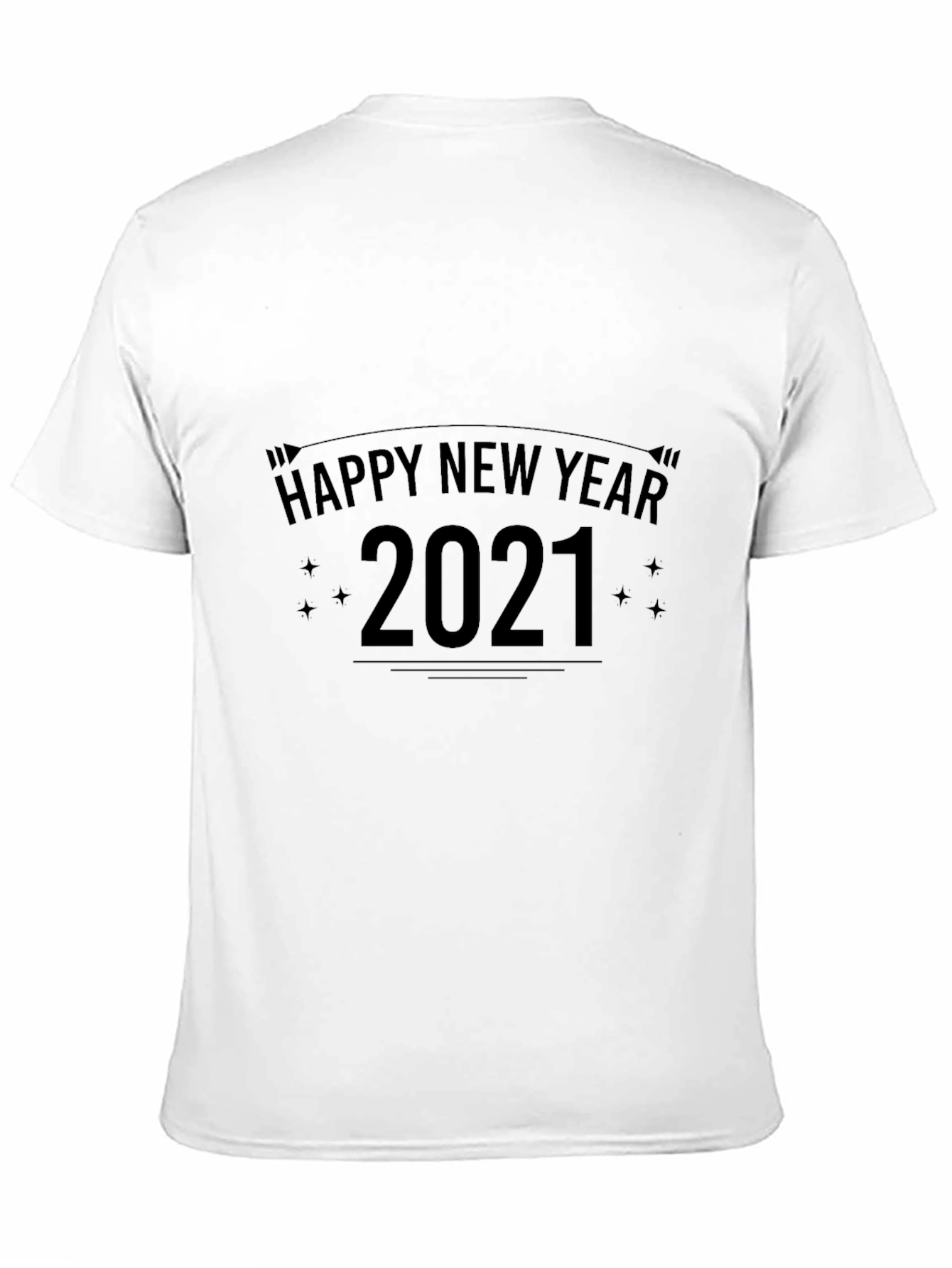 Happy New Year 2021 Graphic Tee - Black