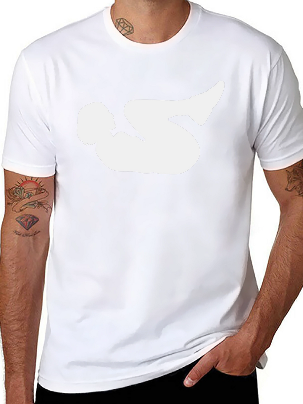 Yoga Silhouette Graphic Black T-Shirt