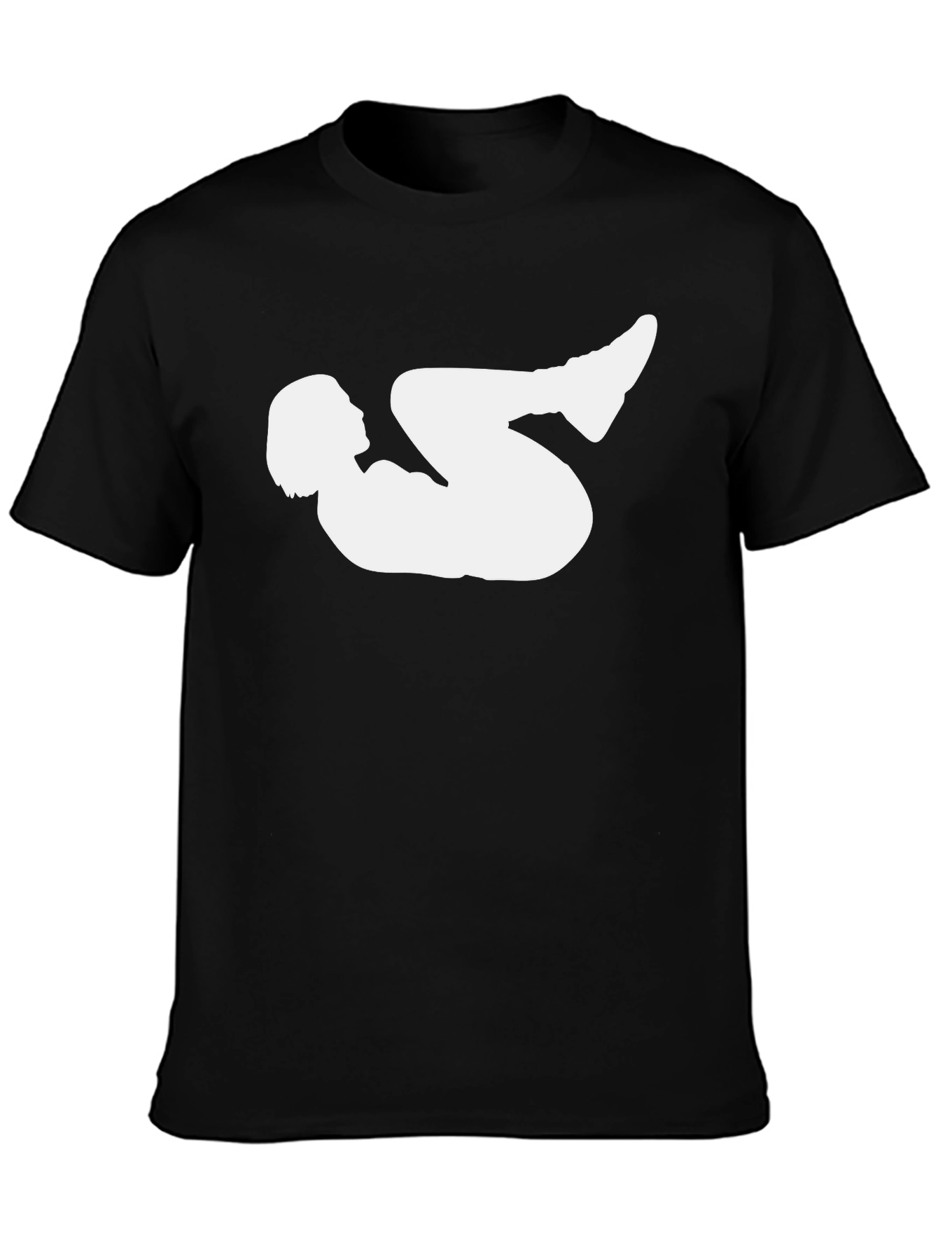 Yoga Silhouette Graphic Black T-Shirt