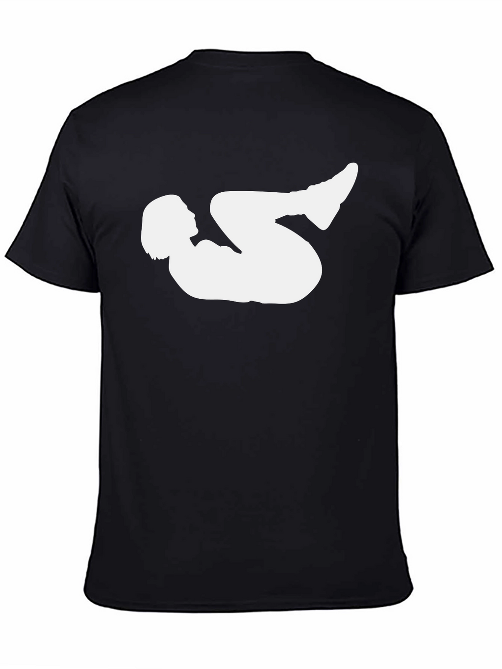 Yoga Silhouette Graphic Black T-Shirt