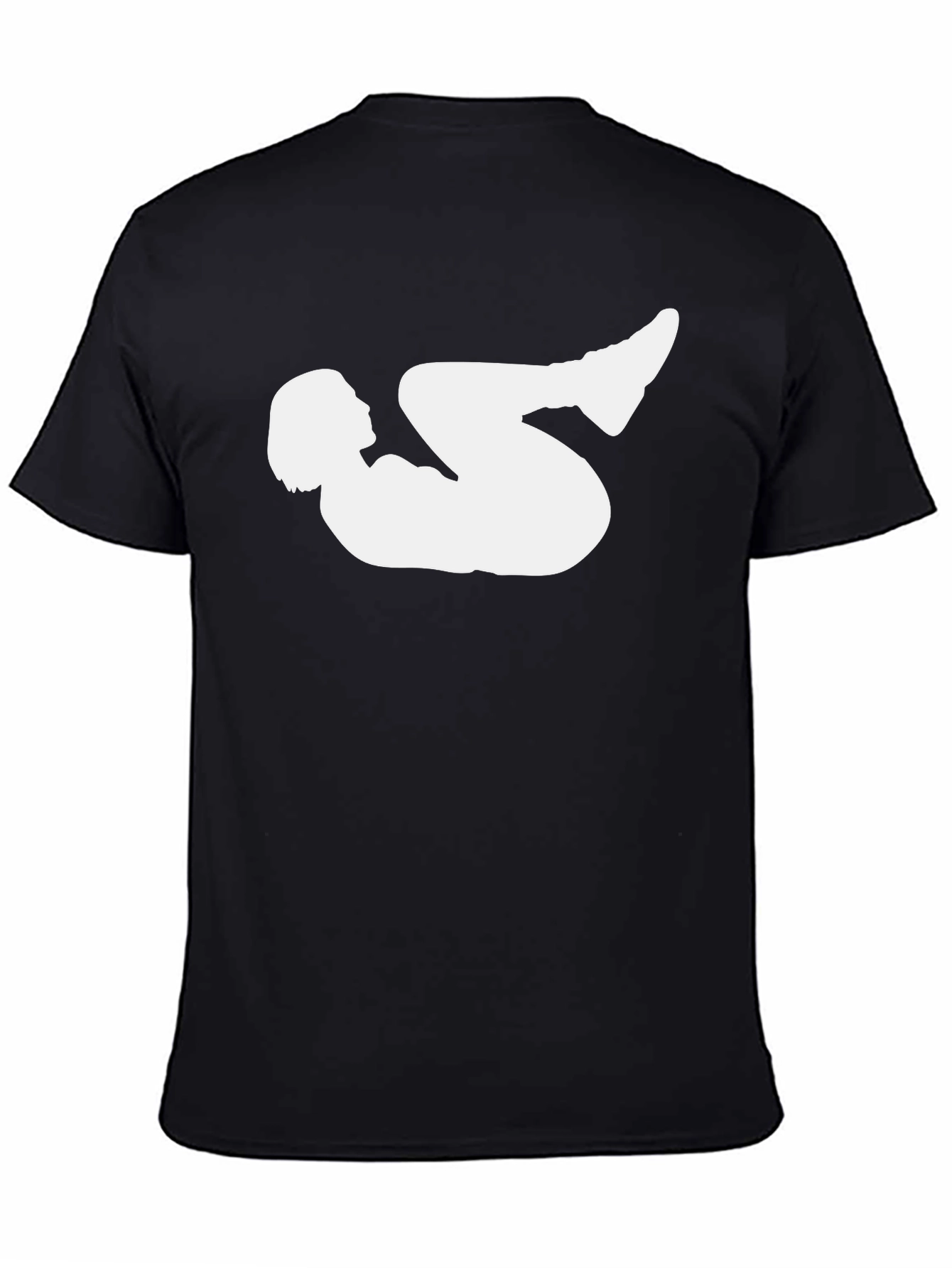 Yoga Silhouette Graphic Black T-Shirt