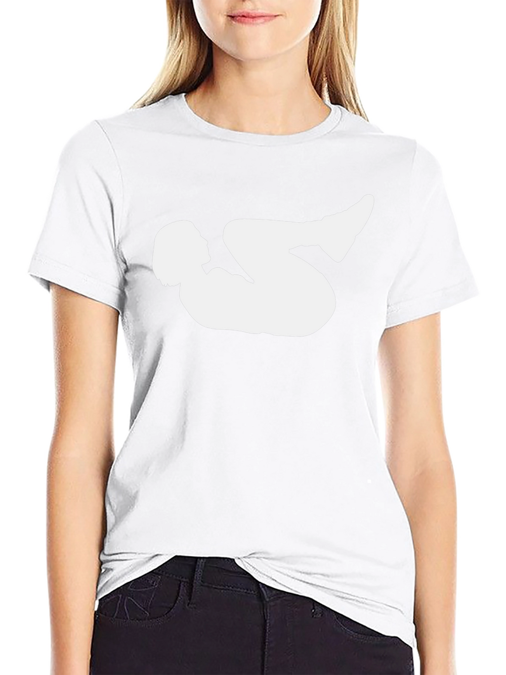 Yoga Silhouette Graphic Black T-Shirt