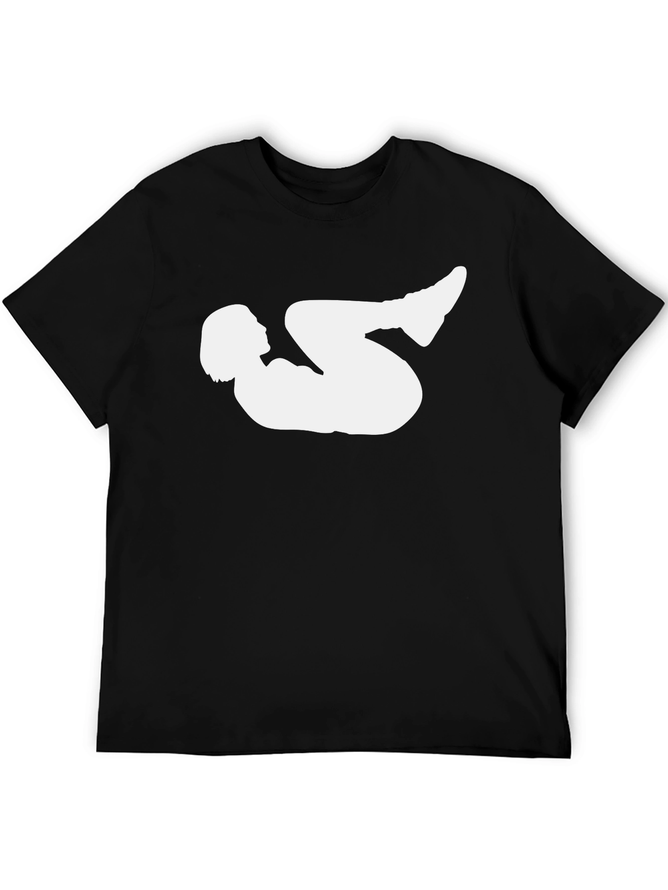 Yoga Silhouette Graphic Black T-Shirt