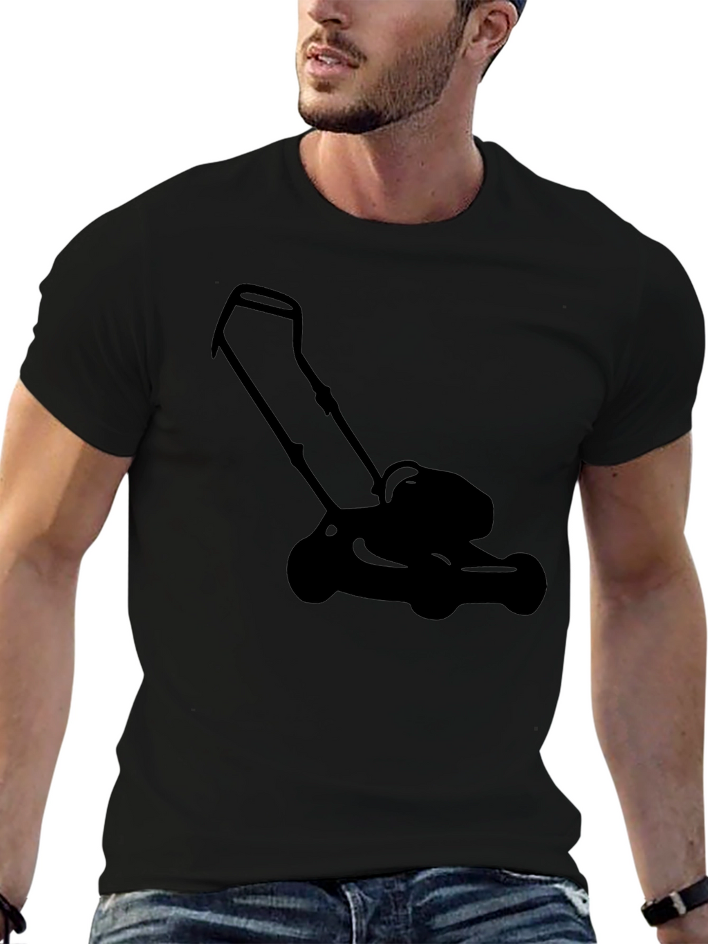 Lawnmower Graphic Tee - Black