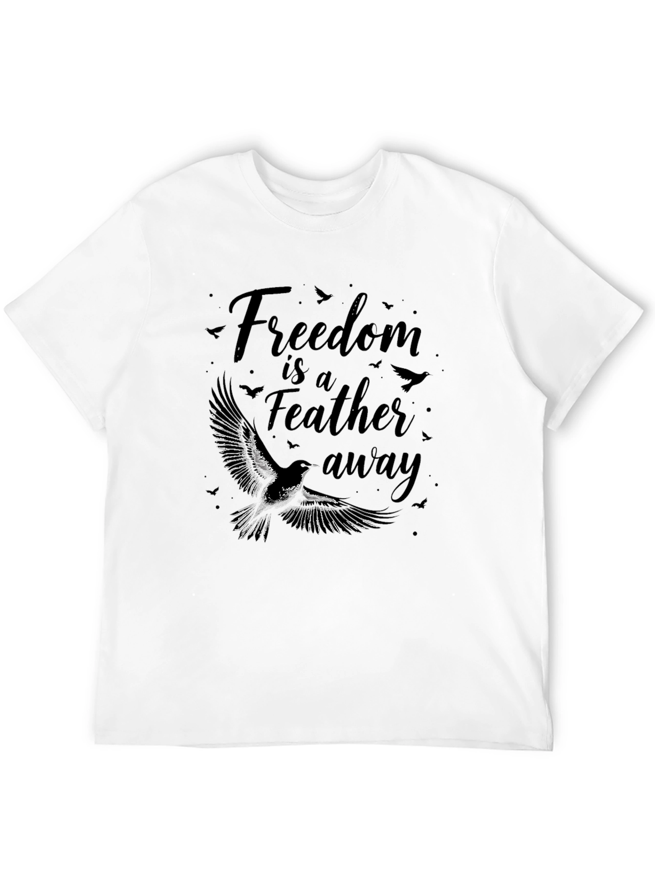 Freedom Feather Bird Graphic Tee