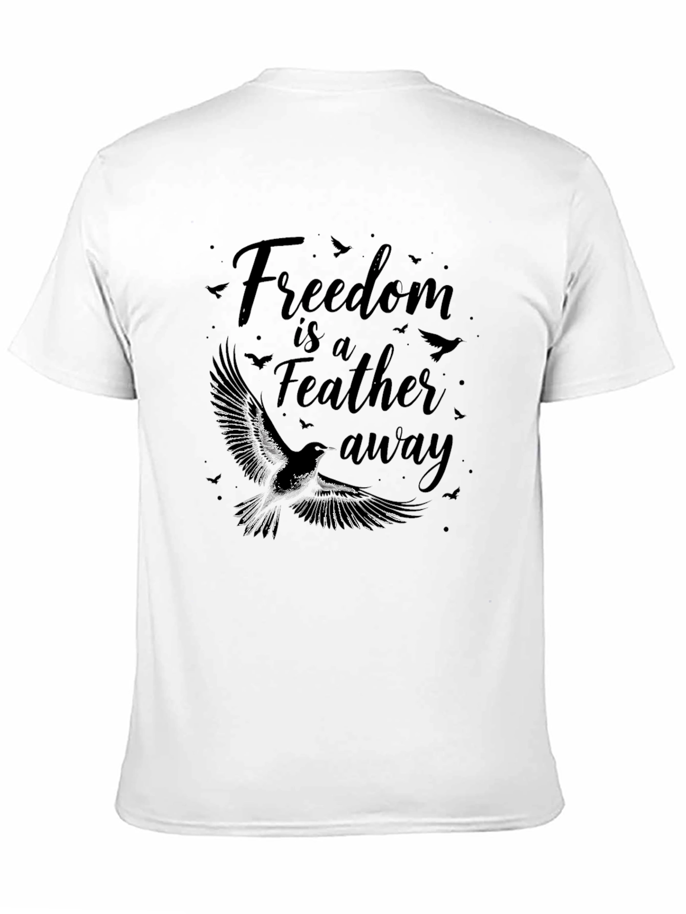 Freedom Feather Bird Graphic Tee