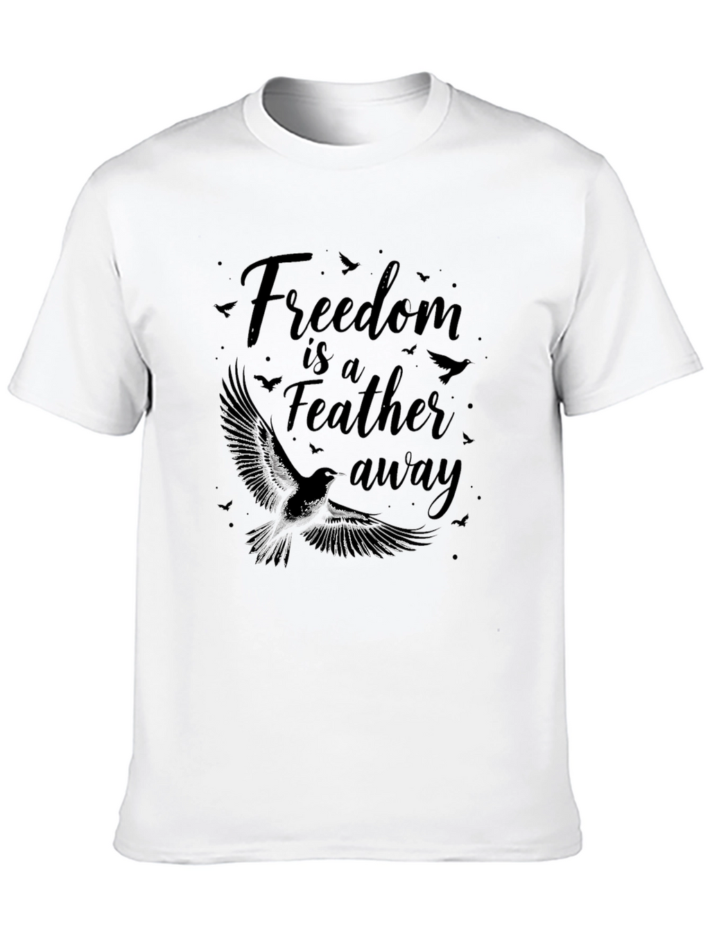 Freedom Feather Bird Graphic Tee