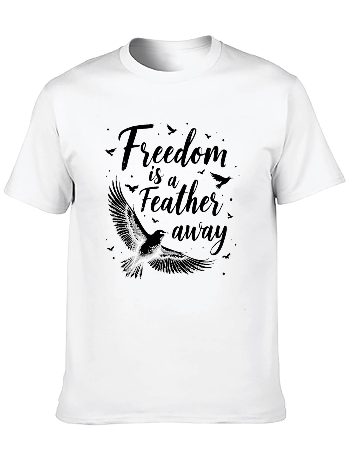 Freedom Feather Bird Graphic Tee