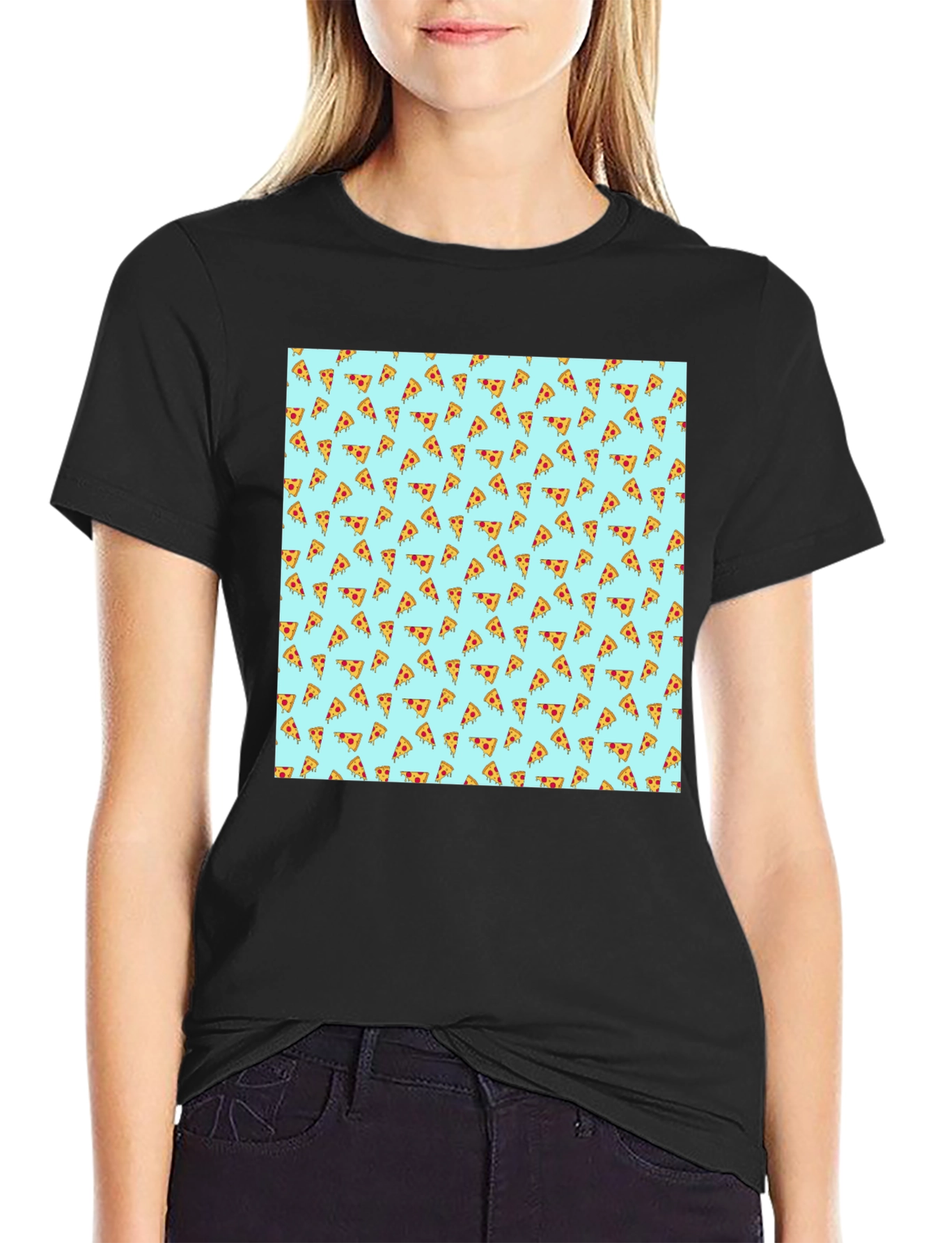 Pizza Pattern T-Shirt