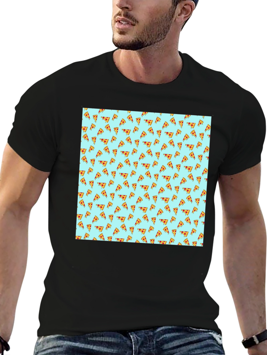 Pizza Pattern T-Shirt