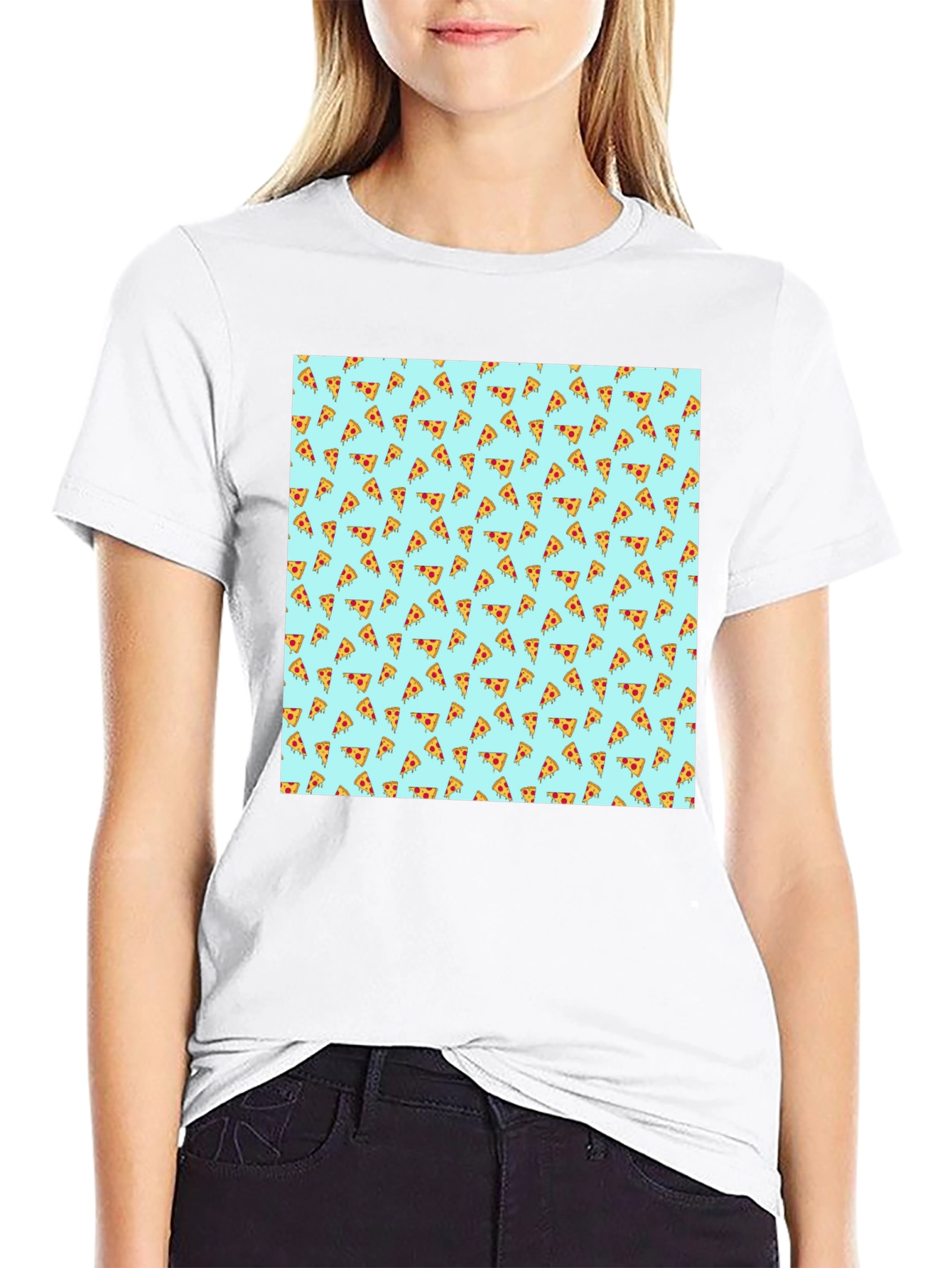 Pizza Pattern T-Shirt