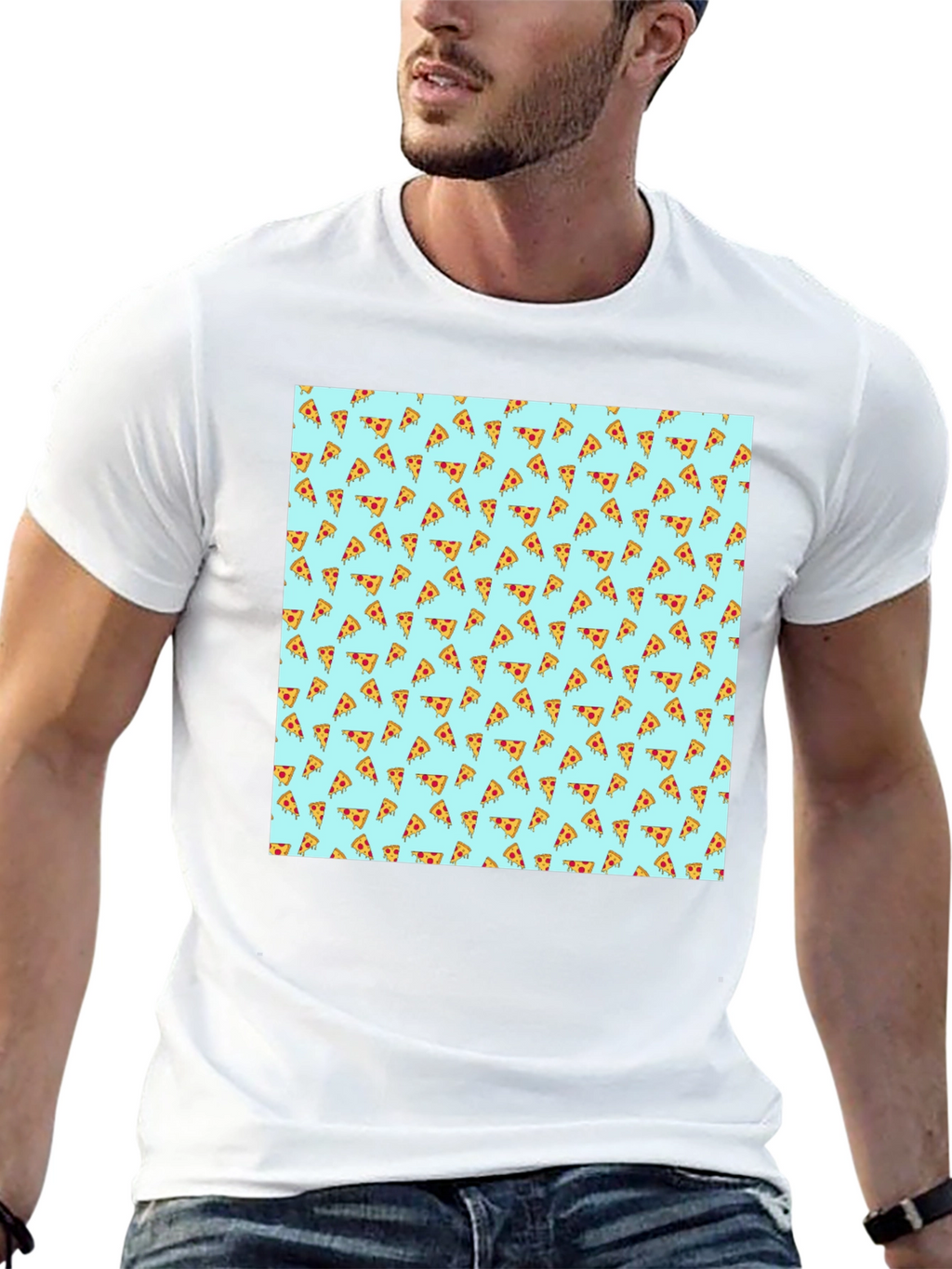 Pizza Pattern T-Shirt