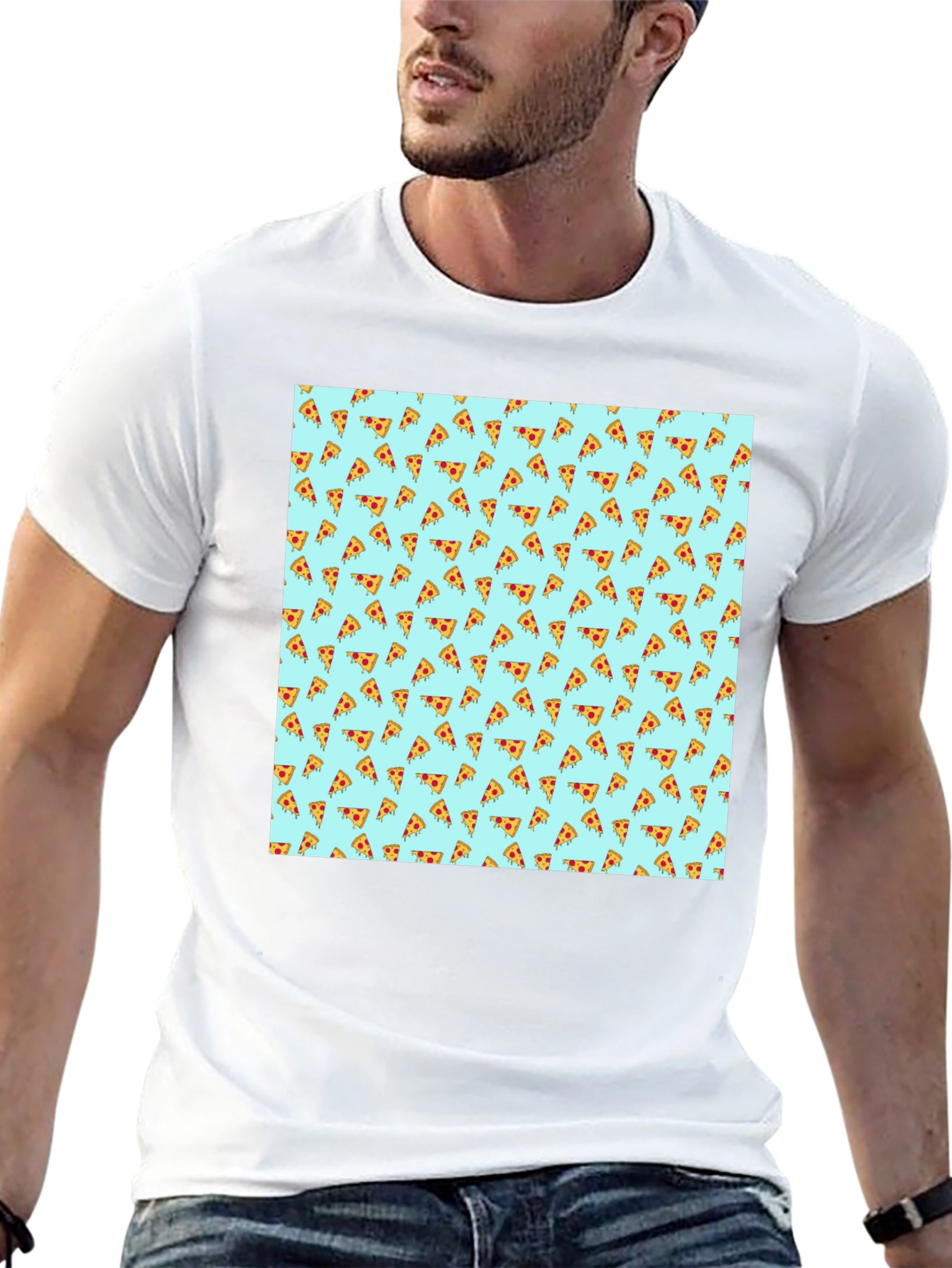 Pizza Pattern T-Shirt