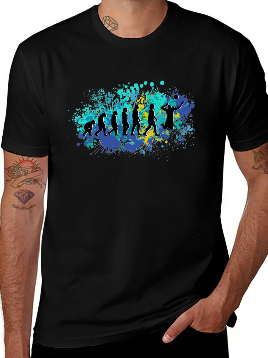 Evolution of Volleyball T-Shirt