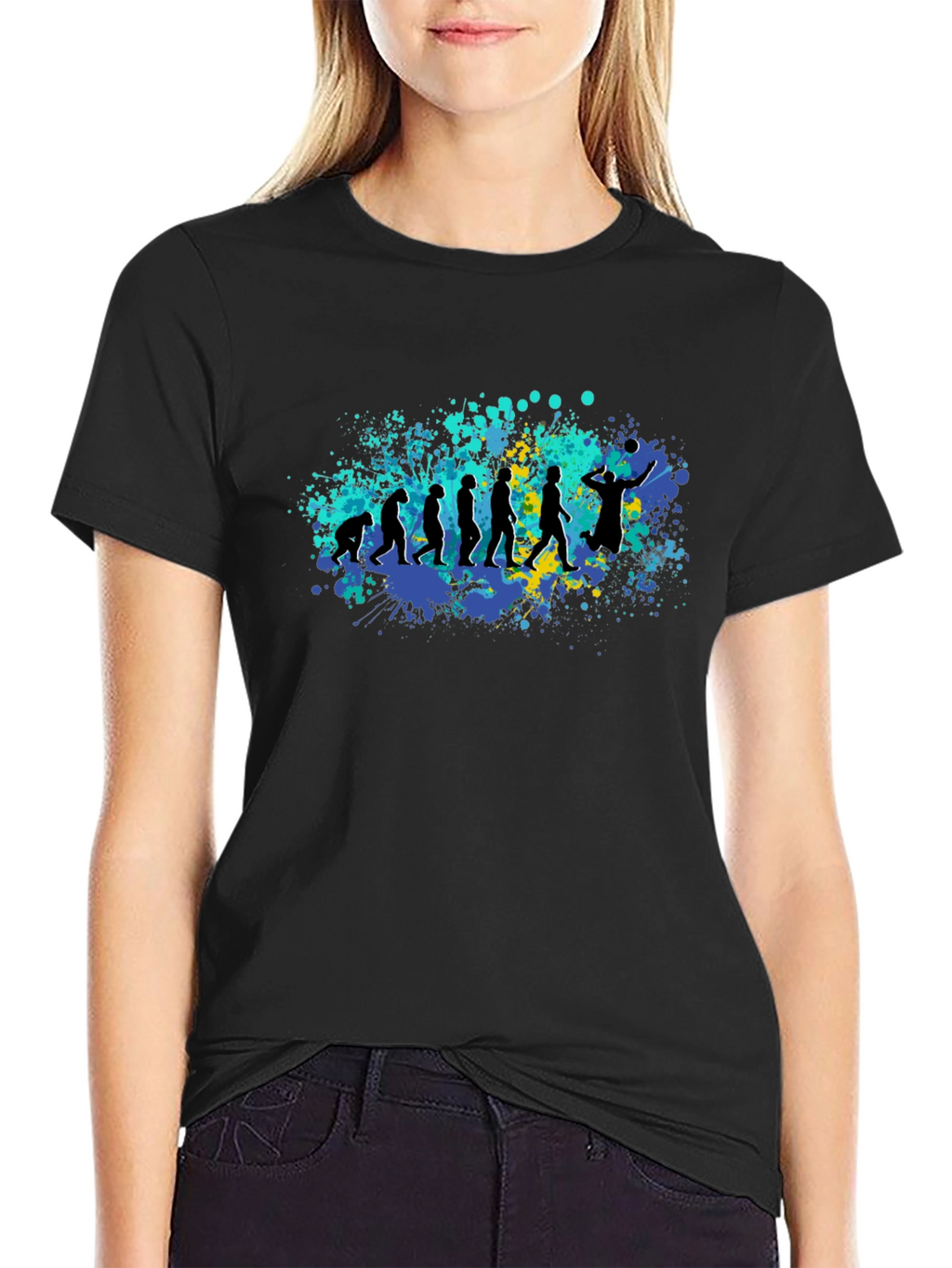 Evolution of Volleyball T-Shirt