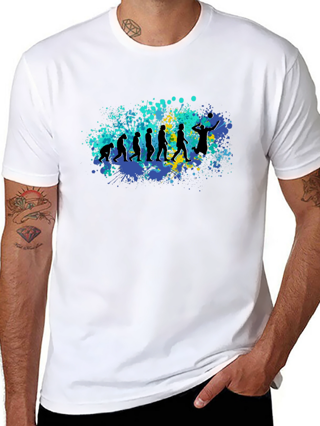 Evolution of Volleyball T-Shirt