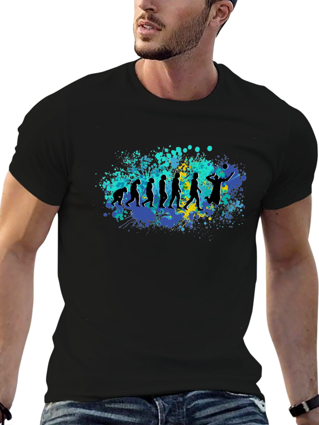 Evolution of Volleyball T-Shirt