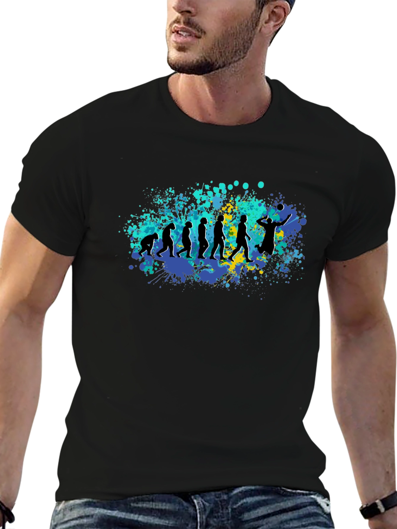 Evolution of Volleyball T-Shirt