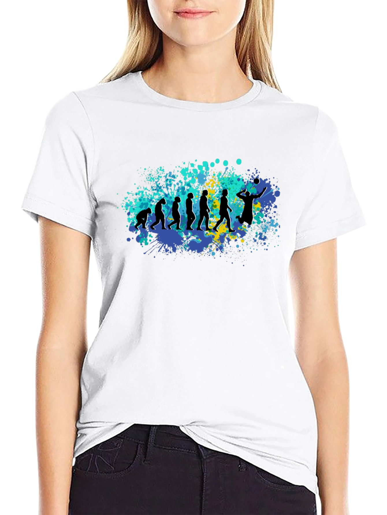 Evolution of Volleyball T-Shirt