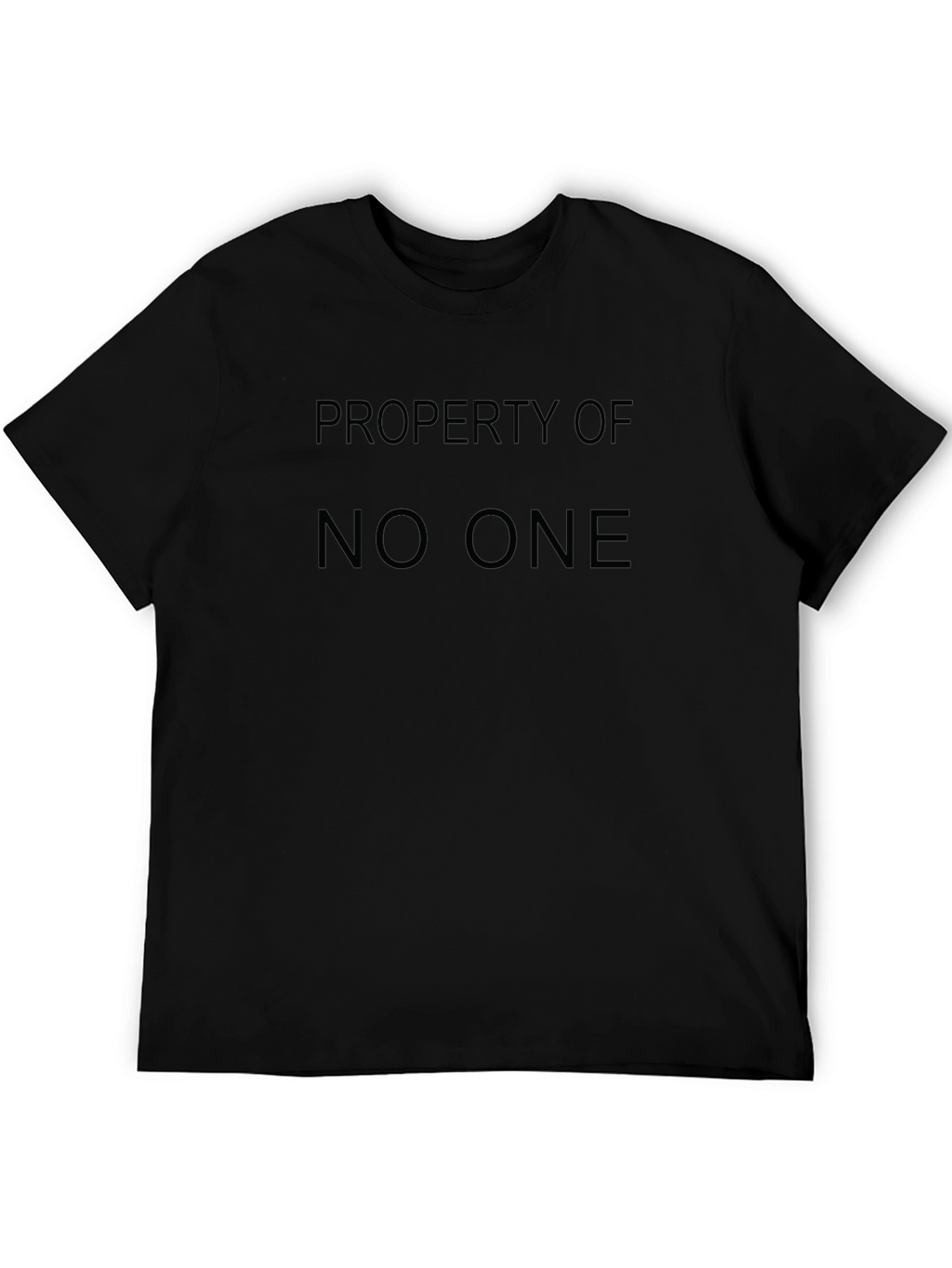 Property of No One Black T-Shirt