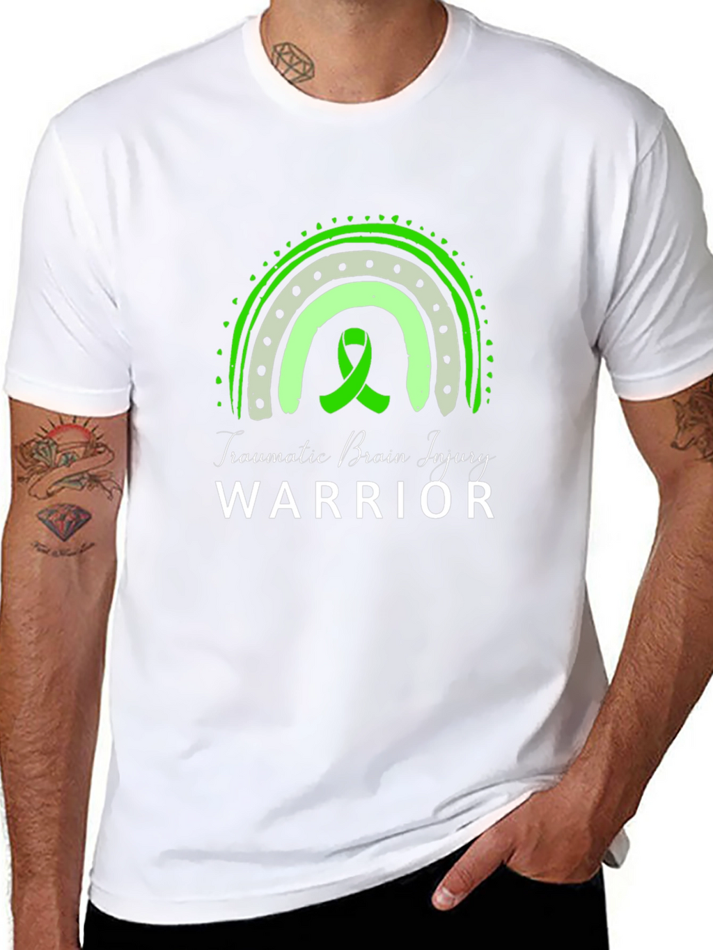 TBI Warrior Rainbow Graphic Tee